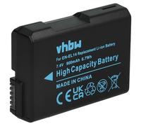 vhbw Batería Recargable Compatible con Nikon D3100, D3200, D3300, D3400 cámara Digital, DSLR (950 mAh, 7,2 V, Li-Ion) con Chip informativo