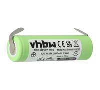 vhbw Batería Recargable Compatible con Remington R-9290, R-9300, R-9350, R-9370, R950, R-9500 afeitadora, cortadora de Pelo (2000 mAh, 1,2 V, NiMH)
