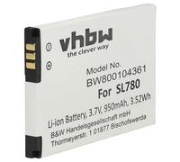 vhbw Batería Recargable Compatible con Siemens Gigaset SL350, SL350H, SL400, SL400A, SL400H teléfono Fijo o inalámbrico (950 mAh, 3,7 V, Li-Ion)