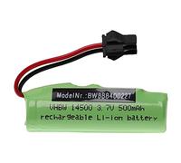 vhbw Batería Recargable Compatible con SM-2P Clavija (m) para modelismo por ej. Coche Carreras, avión (500mAh, 3,7V, Li-Ion)