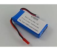 vhbw Batería Recargable Compatible con Wltoys V666 Quadrocopter dron, multicóptero, cuadricóptero (1200 mAh, 7,4 V, Li-Ion)
