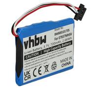 vhbw Batería reemplaza Becker 07837MHSV, S30, BP-LP720/11-A1B, 338937010150 para navegador, navi, GPS (720 mAh, 3,7 V, Li-Ion)