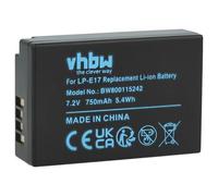 vhbw Batería reemplaza Canon LP-E17 para cámara (750 mAh, 7,2 V, Li-Ion)