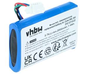 vhbw Batería reemplaza Garmin 010-12110-03, 010-12110-003, 361-00077-00 para navegador, navi, GPS (2000 mAh, 3,7 V, Li-Ion)