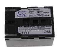 vhbw Batería reemplaza Samsung SB-L70R, SB-L70A, SB-L70, SB-LS70AB, SB-L220, SB-L110 para cámara (3000 mAh, 7,4 V, Li-Ion)