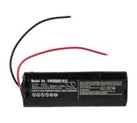 vhbw Batería reemplaza Telenot 35 973 para instalación Alarma, Sistema de Alarma (600 mAh, 7,2 V, NiMH)