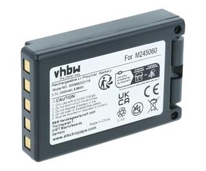vhbw Batería reemplaza Teleradio M245060, 22.381.2, D00004-02 para Mando a Distancia Industrial (2400 mAh, 3,7 V, Li-Ion) - Negro