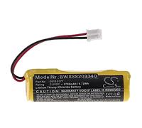 vhbw Batería reemplaza Testo 0515 0177 para Registrador de Temperatura (2700 mAh, 3,6 V, Li-SOCl2)