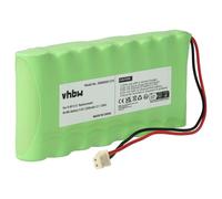 vhbw Batería reemplaza Visonic 103-300672, 0-9912-G, GP180AAH8BMX para Sistema de Alarma (2200 mAh, 9,6 V, NiMH)