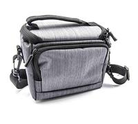vhbw Bolsa cámara Gris poliéster para cámara Compatible con Canon EOS 100D, 1100D, 1200D, 20D, 350D, 400D, 500D, 50D, 5D Mark II, 5D Mark III