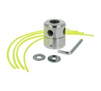 vhbw Cabezal hilo corte doble cabezal hilo, cabezal de siega de aluminio para