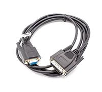 vhbw Cable adaptador serial RS-232 compatible con Siemens Simatic 545 PLC, 505 PLC, 555 PLC PCs y dispositivos periférico - Cable, 300 cm, negro