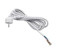 vhbw Cable alimentación universal, cable conexión plancha (2.80m) - flexible, robusto, encaje perfecto con el enchufe de tierra -extremos del cable