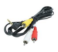 vhbw Cable audio vídeo compuesto compatible con JVC GR-D320EK, GR-D340EK, GR-D30US, GR-D320E, GR-D30, GR-D30U cámara, cámara digital - Cable AV