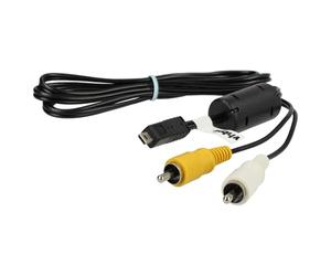 vhbw Cable Audio vídeo Compuesto Compatible con Nikon Coolpix S4100, S4200, S4150, S5200, S4300, S5100, S4000, S520 cámara, cámara Digital - Cable AV