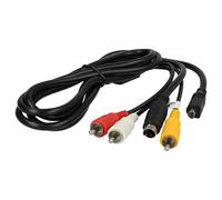 vhbw Cable audio vídeo compuesto compatible con Sony DCR-SR190E, DCR-SR190, DCR-SR210E, DCR-SR210, DCR-SR290 cámara, cámara digital - Cable AV, 1,5 m