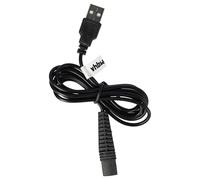 vhbw Cable de Carga Compatible con Oral-B Genius 8200 White, 8900, 8900 White, 8900 Black Cepillo de Afeitar - Cable de Red, 11,7 cm