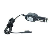 vhbw Cable de Carga para el Coche Compatible con Microsoft Surface Pro 4, Pro 6, Pro 7, Pro X portátil Tableta - Cargador 12 V Negro 2.58 A