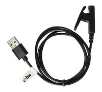 vhbw Cable de Carga USB Compatible con Garmin Approach S20, G10 smartwatch - Estación Carga Negro, 100 cm