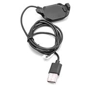 vhbw Cable de Carga USB Compatible con Garmin Approach S5, S6 smartwatch - Estación Acoplamiento Negro, 95 cm