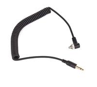 vhbw Cable de sincronización del Flash PC-Sync de 3,5 mm Compatible con Yongnuo RF-602TX Flash de Estudio, Flash Externo