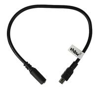 vhbw Cable Jack USB Mini Compatible con GoPro Hero Fusion, 7, 6 Black, 7 Silver, 8 Black, 7 White, 6 cámara - Cable Adaptador Negro