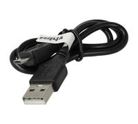 vhbw Cable Micro USB compatible con TomTom GO50, GO60, GO500, GO600, GO5000, GO6000, Start 40, 50, 60 - Datos USB, 30 cm negro