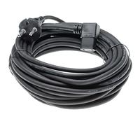 vhbw Cable para alimentación eléctrica Compatible con Nilfisk Viper, VP600, VP300, Saltix 10, LSU 375, LSU 275 aspiradoras - 10 m, Cable de conexión