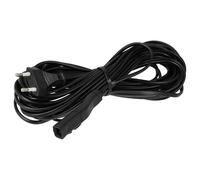 vhbw Cable para alimentación eléctrica Compatible con Vorwerk Kobold 200, VK 200 aspiradoras - 10 m, Cable de conexión