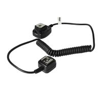 vhbw Cable TTL reemplaza Olympus FL-CB05 para cámara, Flash - Cable sincronización, Extensible hasta 100cm