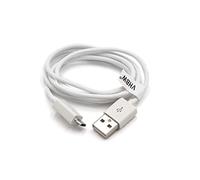 vhbw Cable USB a USB Micro 1 m blanco compatible con Sony A6400 ILCE-6400, A7 III (ILCE-7M3 / ILCE-7M3K), HDR-AZ1, HDR-AZ1VR, Alpha 6400 ILCE-6400