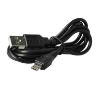 vhbw Cable USB a USB Micro 1 m negro reemplaza Panasonic K1HY04YY0106, K2KYYYY00236
