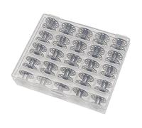 vhbw Caja almacenaje Compatible con Janome 792, 692, 900, 844, 808, JB1408, JB1406, 910+ bobinas de la máquinas de Coser - Incl. bobinas Hilo, Metal