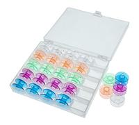 vhbw Caja almacenaje Compatible con Medion bobinas de la máquinas de Coser - Incl. bobinas Hilo, de Color