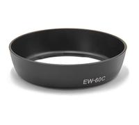 vhbw Capucha Lente Compatible con Canon EF-S 18-90mm, EF-S 18-80mm, EF-S 18-55mm f/3.6-5.6 58 mm Objetivo Negro, plástico, Redonda, 8,1 cm - Reemplaza EW-60C