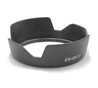 vhbw Capucha Lente Compatible con Canon EF-S 28-80mm f/3.5-5.6 III 58 mm Objetivo Negro, plástico, tulipán, 8,4 cm