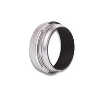 vhbw Capucha Lente Compatible con Fujifilm FinePix X100T, X100s, X100 49 mm Objetivo Plata, Metal, Redonda, 6,4 cm