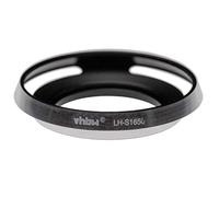 vhbw Capucha Lente Compatible con Sony A5000, NEX-3N, NEX-5T, AF E16-50 an NEX-5R 40,5 mm Objetivo Negro Plata, Aluminio, Redonda, 6,4 cm - Reemplaza LH-S1650