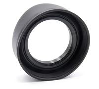 vhbw Capucha Lente Compatible con Sony E-Mount 10-18 mm 4 (SEL-1018) 49 mm Objetivo cámara Negro, Caucho, Redonda, 7,4 cm