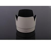 vhbw Capucha Lente reemplaza Canon ET-86 para 77 mm Objetivo Gris Blanco, plástico, tulipán, 11,3 cm