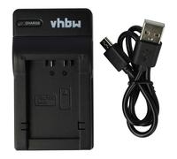 vhbw Cargador batería USB Compatible con Panasonic DMC-BMB9, DMW-BMB9E baterías cámaras, videocámaras, DSLR -Soporte Carga