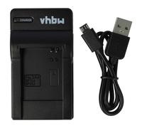 vhbw Cargador batería USB Compatible con Samsung BP-70a, BP-85a, BP70a, BP85a, EA-BP70A baterías cámaras, videocámaras, DSLR -Soporte Carga