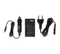 vhbw Cargador Compatible con Canon Digital Ixus 230HS, 55, 60, 65, 70, 75 batería de cámara - Soporte + Adaptador Coche