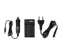 vhbw Cargador Compatible con Garmin Montana 600T, 600t Camo, 600, 650, 650T cámara videocámara/batería + Adaptador Coche + indicador Carga, 4,2 V