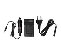 vhbw Cargador Compatible con Kodak Pixpro Friendly Zoom FZ53, SL5 Smart Lens cámara videocámara/batería + Adaptador Coche + indicador Carga, 4,2 V