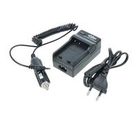 vhbw Cargador Compatible con Sony DSC-T9, DSC-V3, DSC-T50 cámara videocámara/batería - Cargador, Adaptador Coche, indicador Carga