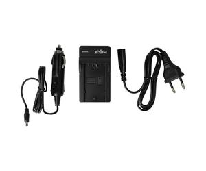 vhbw Cargador Compatible con Sony ZV-E10 II, ZV-E10M2, ILME-FX2A, ILME-FX3A, ZV-E1, FX2, FX3 cámara/batería + Adaptador Coche + indicador Carga