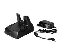 vhbw Cargador Compatible con Yaesu FT-60E, FT-60R, VX-127, VX-120, VX-110 baterías de Radio - Estación de Carga + Fuente de alimentación, 7,2 V, 0,4 A
