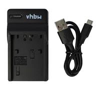vhbw Cargador de batería USB Compatible con Sony FDR-AX100E, FDR-AXP33, FDR-AX53, FDR-AX53E, FDR-AX700, FDR-AX700E Cámara Digital, videocámara
