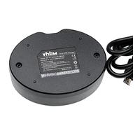 vhbw Cargador Micro-USB Dual Compatible con Yongnuo YN-360S 3200K-5500K, YN-360 5500K cámara/batería + Cable Micro-USB + LED